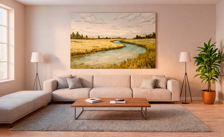 Cuadro personalizado en lienzo 140x85 cm